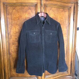 POLO (M) Black Corduroy shirt